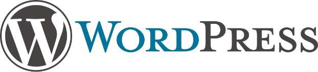 Official WordPress logo representing the popular open‑source website and content management platform.