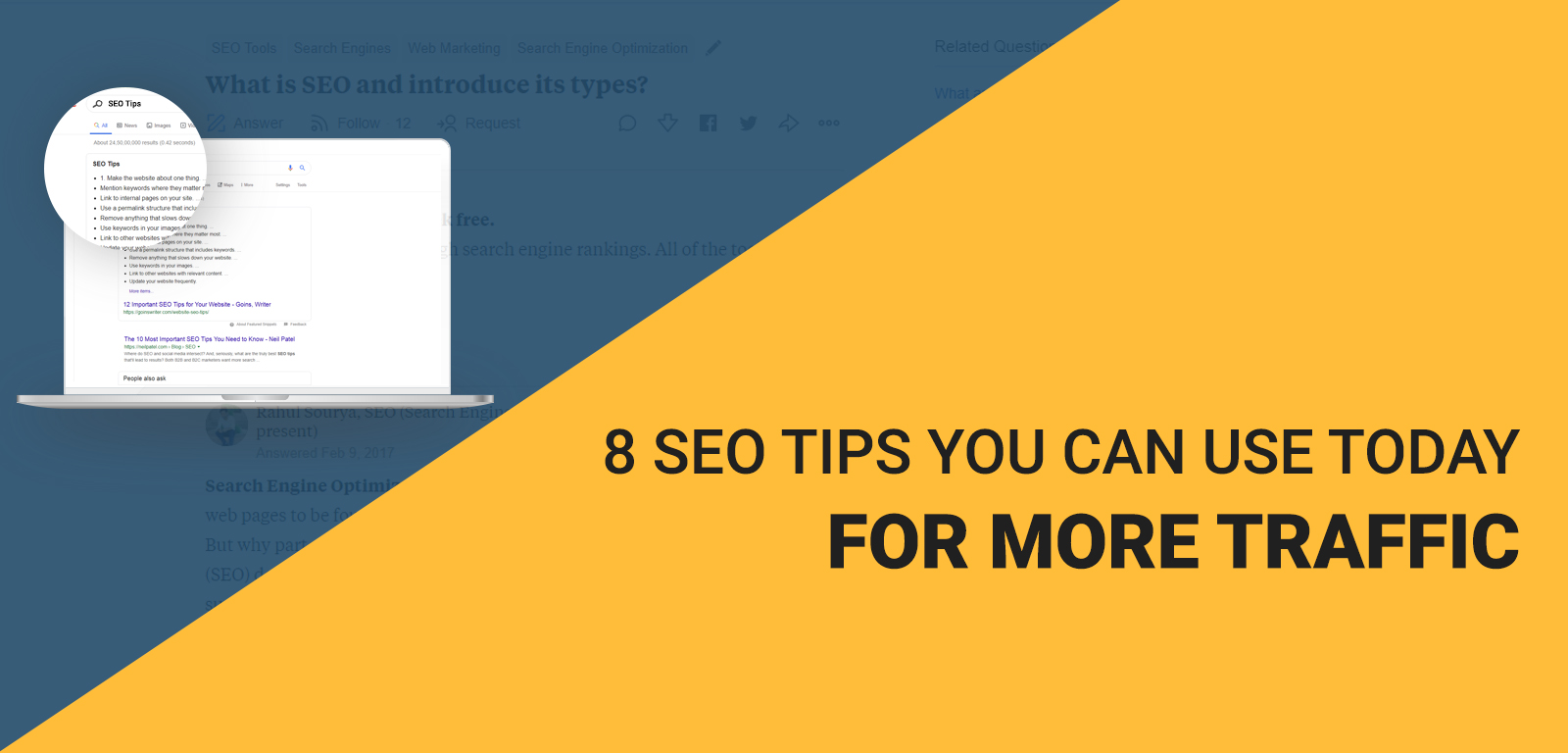 8 SEO tips you can use today for more traffic